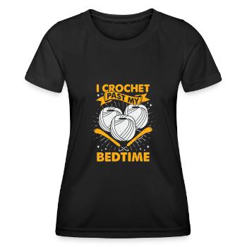 Funny Crochet Crochet Gift - Women's Functional T-Shirt - black - Front - AI Model Female 172 light (172cm)