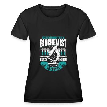 Biochemie Beruf Biochemiker Geschenk - Frauen Funktions-T-Shirt - Schwarz - Vorne - AI Model Female 172 light (172cm)