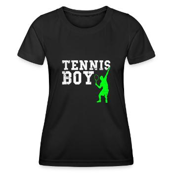 Tennis boy - Women's Functional T-Shirt - black - Front - AI Model Female 172 light (172cm)