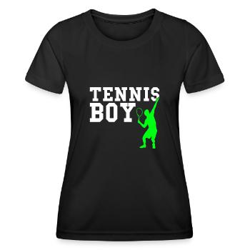 Tennis boy - Women's Functional T-Shirt - black - Front - AI Model Female 172 light (172cm)