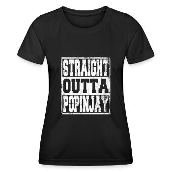 Bird shooting saying funny - Women's Functional T-Shirt - black - Front - AI Model Female 172 light (172cm)