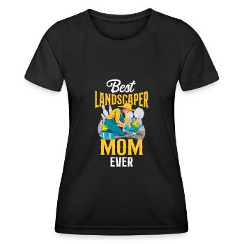 Landscaper Landscaping Landscape - Women's Functional T-Shirt - black - Front - AI Model Female 172 light (172cm)