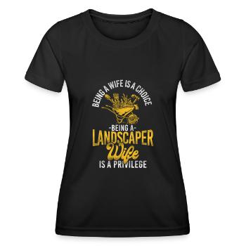 Landscaper Landscaping Landscape - Women's Functional T-Shirt - black - Front - AI Model Female 172 light (172cm)