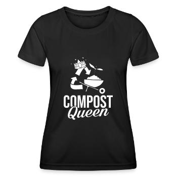 Kompostierung Kompost Wurm Abfall - Frauen Funktions-T-Shirt - Schwarz - Vorne - AI Model Female 172 light (172cm)
