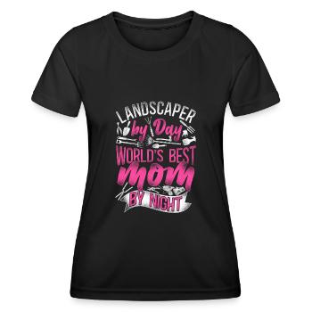 Landscaper Landscaping Landscape - Women's Functional T-Shirt - black - Front - AI Model Female 172 light (172cm)