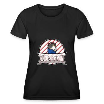 GUINEA PIG MOM - Women's Functional T-Shirt - black - Front - AI Model Female 172 light (172cm)