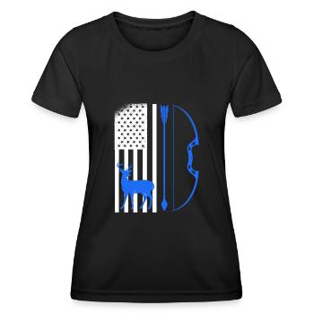 Archer Hunter USA Archery - Women's Functional T-Shirt - black - Front - AI Model Female 172 light (172cm)