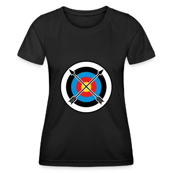 Archer Target Bow Bow Target - T-shirt sport Femme - noir - Devant - AI Model Female 172 light (172cm)