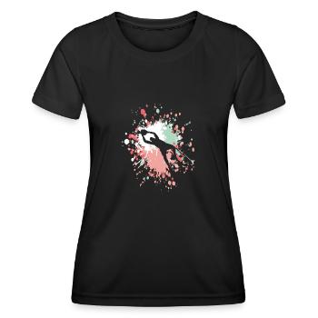 Soccer Goal Keeper Color Splash - T-shirt sport Femme - noir - Devant - AI Model Female 172 light (172cm)