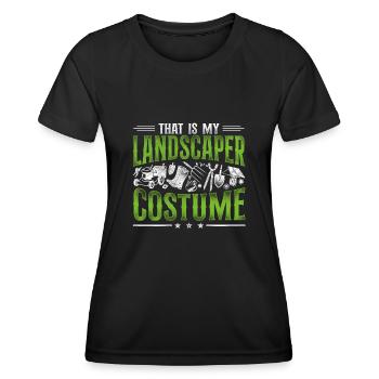 Landscaper Landscaping Landscape - Women's Functional T-Shirt - black - Front - AI Model Female 172 light (172cm)