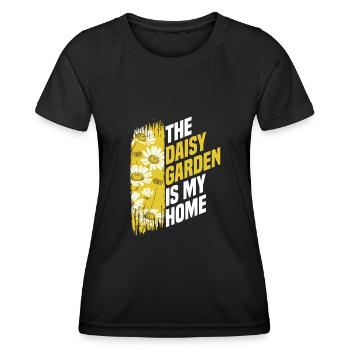 Hobby Jardinier Jardinier Jardinier Daisy - T-shirt sport Femme - noir - Devant - AI Model Female 172 light (172cm)