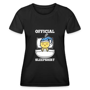 Official sleepshirt chicken - Women's Functional T-Shirt - black - Front - AI Model Female 172 light (172cm)