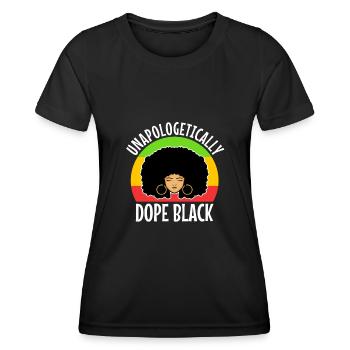 Unapologetically black - Women's Functional T-Shirt - black - Front - AI Model Female 172 light (172cm)