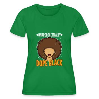 Noir sans excuse - T-shirt sport Femme - vert - Devant - AI Model Female 172 dark (172cm)