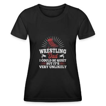 Wrestling Dad - Women's Functional T-Shirt - black - Front - AI Model Female 172 light (172cm)