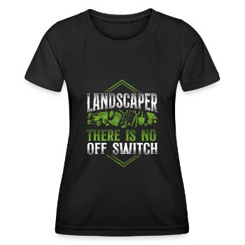 Landscaper Landscaping Landscape - Women's Functional T-Shirt - black - Front - AI Model Female 172 light (172cm)