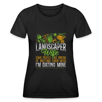 Landscaper Landscaping Landscape - Women's Functional T-Shirt - black - Front - AI Model Female 172 light (172cm)