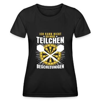 Dart Dartscheibe Dartpfeile Darts - Frauen Funktions-T-Shirt - Schwarz - Vorne - AI Model Female 172 light (172cm)