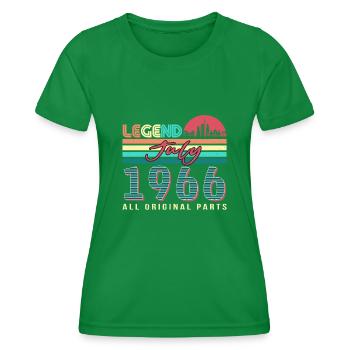 1966 In July Legend - Women's Functional T-Shirt - kelly green - Front - AI Model Female 172 dark (172cm)