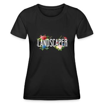 Landscaper Landscaping Landscape - Women's Functional T-Shirt - black - Front - AI Model Female 172 light (172cm)