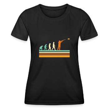 Vintage Tontaubenschießen - Frauen Funktions-T-Shirt - Schwarz - Vorne - AI Model Female 172 light (172cm)