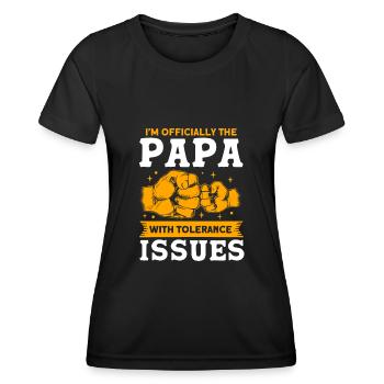 Papa Vater Vati Papa - Frauen Funktions-T-Shirt - Schwarz - Vorne - AI Model Female 172 light (172cm)