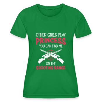 D’autres filles qui jouent Je vais au stand de tir - T-shirt sport Femme - vert - Devant - AI Model Female 172 dark (172cm)