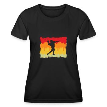 Football Retro - Women's Functional T-Shirt - black - Front - AI Model Female 172 light (172cm)