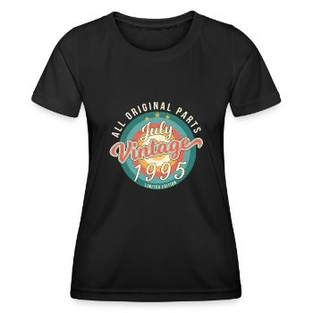 Beste Geschenkidee Für Juli 1995 - Frauen Funktions-T-Shirt - Schwarz - Vorne - AI Model Female 172 light (172cm)