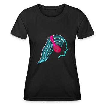 Synthesizer Analog Wires Synthesizers - Women's Functional T-Shirt - black - Front - AI Model Female 172 light (172cm)