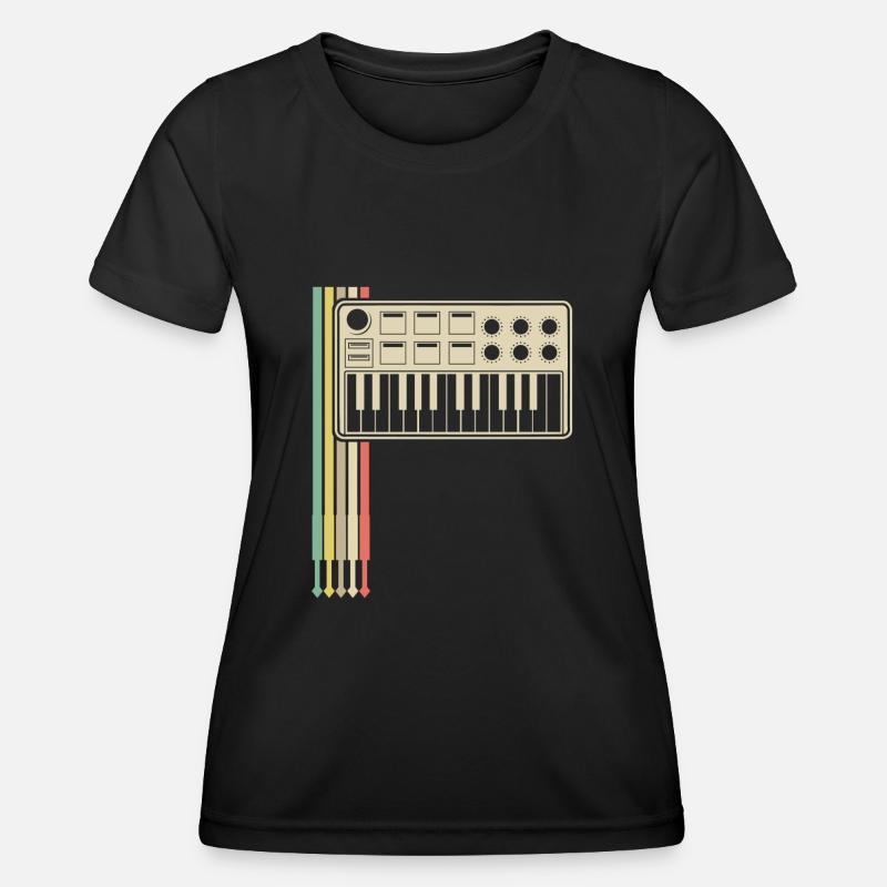 Synthesizer Analog Modular Synthesizers - Women's Functional T-Shirt - black