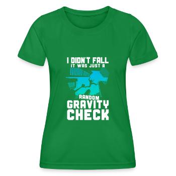 Parkour Free Running Traceur I - Women's Functional T-Shirt - kelly green - Front - AI Model Female 172 dark (172cm)