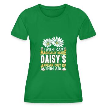 Hobbygärtner Garten Gärtner Gänseblume - Frauen Funktions-T-Shirt - Kelly Green - Vorne - AI Model Female 172 dark (172cm)