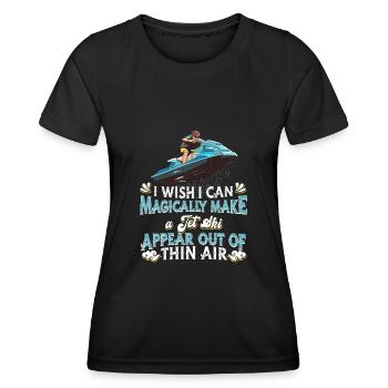 Jetski Jet Ski Motorschlitten - Frauen Funktions-T-Shirt - Schwarz - Vorne - AI Model Female 172 light (172cm)