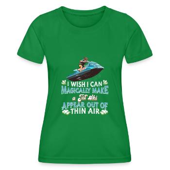 Jetski Jet Ski Motoneige - T-shirt sport Femme - vert - Devant - AI Model Female 172 dark (172cm)