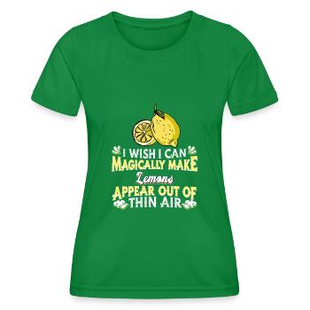 Zitrone Zitrusfrucht Limone - Frauen Funktions-T-Shirt - Kelly Green - Vorne - AI Model Female 172 dark (172cm)