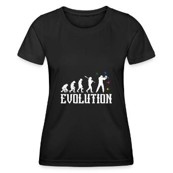 Paintballer Evolution Paintball - T-shirt sport Femme - noir - Devant - AI Model Female 172 light (172cm)