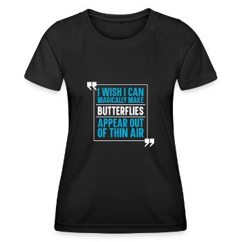 Butterfly - Women's Functional T-Shirt - black - Front - AI Model Female 172 light (172cm)