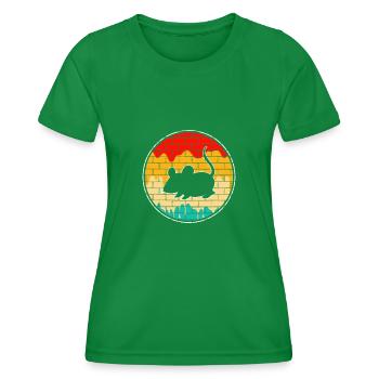 Maus Retro - Frauen Funktions-T-Shirt - Kelly Green - Vorne - AI Model Female 172 dark (172cm)