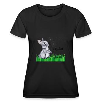 Rabbit Name Gift Sophia - Women's Functional T-Shirt - black - Front - AI Model Female 172 light (172cm)