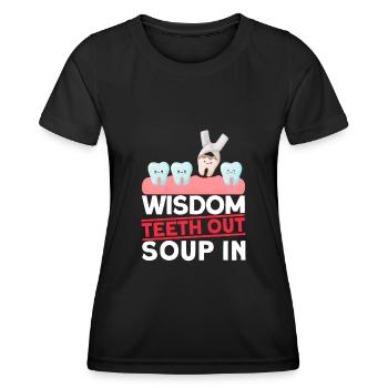 Weisheitszähne Weisheitszahn Patient Zahnarzt - Frauen Funktions-T-Shirt - Schwarz - Vorne - AI Model Female 172 light (172cm)