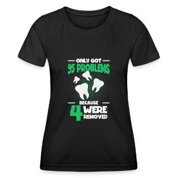 Weisheitszähne Weisheitszahn Patient Zahnarzt - Frauen Funktions-T-Shirt - Schwarz - Vorne - AI Model Female 172 light (172cm)