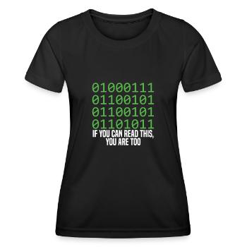 Programmer Coder Software Developer - Women's Functional T-Shirt - black - Front - AI Model Female 172 light (172cm)