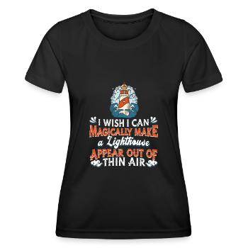 Phare - T-shirt sport Femme - noir - Devant - AI Model Female 172 light (172cm)