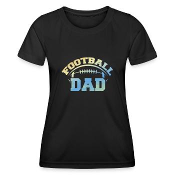 Football Dad Fans Game Day - Women's Functional T-Shirt - black - Front - AI Model Female 172 light (172cm)