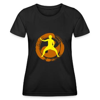 Qigong Karaté Qi Gong Chigong - T-shirt sport Femme - noir - Devant - AI Model Female 172 light (172cm)