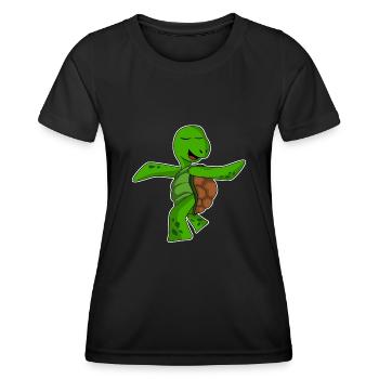 Qigong Qi Gong Tortue - T-shirt sport Femme - noir - Devant - AI Model Female 172 light (172cm)