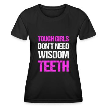 Weisheitszähne Weisheitszahn Patient Zahnarzt - Frauen Funktions-T-Shirt - Schwarz - Vorne - AI Model Female 172 light (172cm)