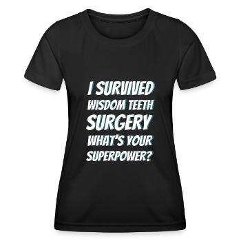 Weisheitszähne Weisheitszahn Patient Zahnarzt - Frauen Funktions-T-Shirt - Schwarz - Vorne - AI Model Female 172 light (172cm)