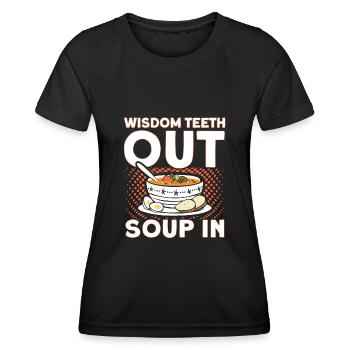 Weisheitszähne Weisheitszahn Patient Zahnarzt - Frauen Funktions-T-Shirt - Schwarz - Vorne - AI Model Female 172 light (172cm)